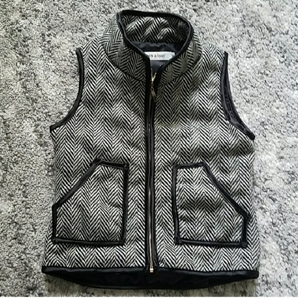 Girls herringbone vest
